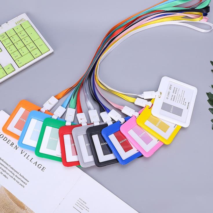 Dây đeo thẻ sinh viên, học sinh, nhân viên GALANO dây đeo bảng tên hộp nhựa kèm dây treo SA-001359