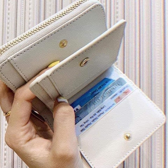 Ví CnK xuất mini gập kéo có Dây đeo chéo hàng like Auutth fullbox