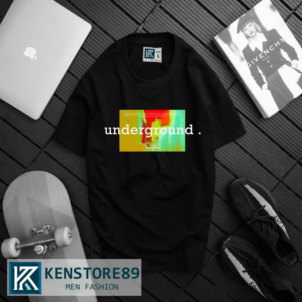Áo thun nam cổ tròn UNDERGROUND ngắn tay cotton 100% KENSTORE89 ATK033