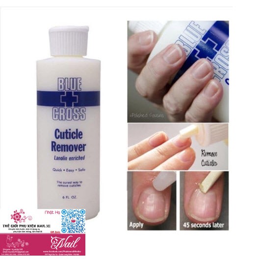 Kem Làm Mềm Da Chuyên Dụng Không Cần Ủ Blue Cross Cuticle Remover 170ml