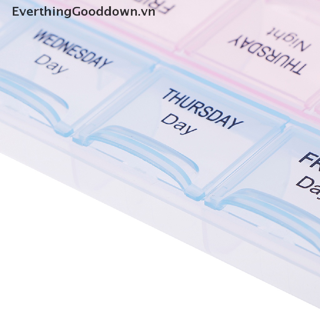 Everthingooddown Hộp Đựng Thuốc 1-7 Ngày Ốp