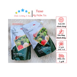 Hấp ủ phục hồi bưởi grapefruit valer 500ml. siêu mềm mượt ngăn rụng tóc