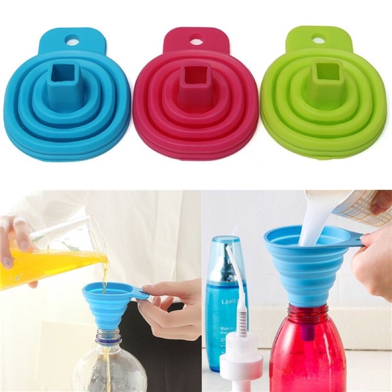 Phễu Silicon Mini Gấp Gọn Chịu Nhiệt Tiện Dụng, Phễu Gấp Gọn Thông Minh Giúp Sang Chiết chất lỏng Dễ Dàng, Thuận Tiện