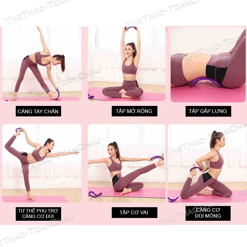 Vòng tập Yoga Myring [Nhập SHOPTC07 giảm 7%] Nhựa ABS cao cấp _ Shop Toàn Châu _ Có gai massage