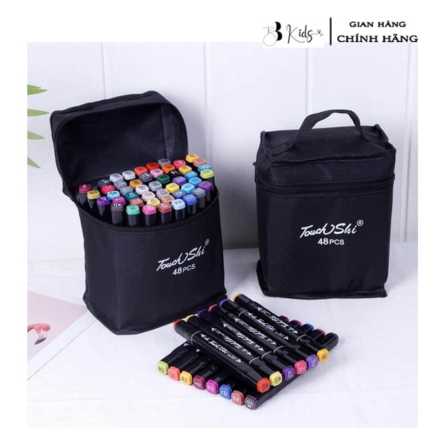 Đồ Chơi Bút Màu BB Kids 48 Chi Tiết Kèm Túi Đựng Cho Bé