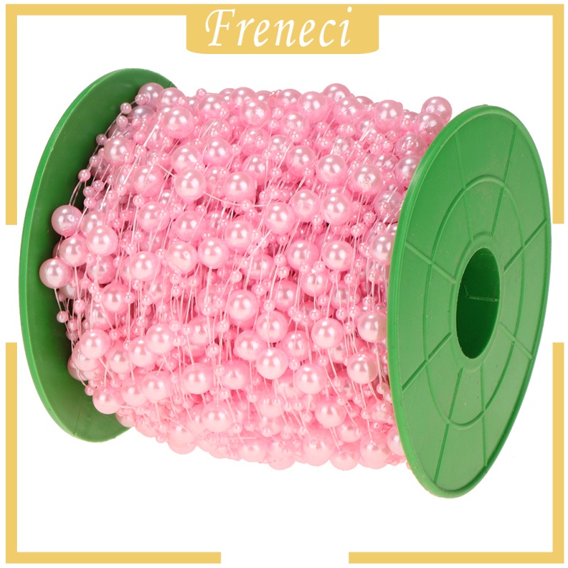 Chuỗi Hạt Ngọc Trai Giả 60m 8mm + 3mm Trang Trí Bàn Tiệc