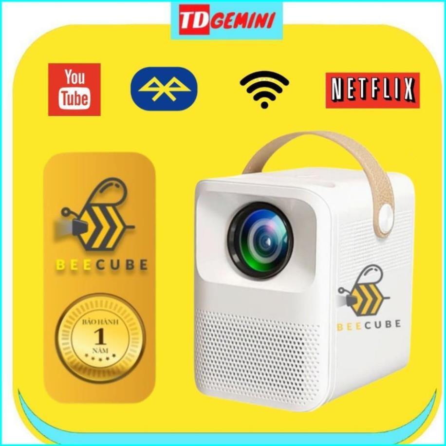 [Hàng cao cấp] Máy Chiếu Mini BEECUBE, Hệ Điều Hành Android + Kết nối Điện thoại + Full HD 1080, Bảo Hành 12 Tháng