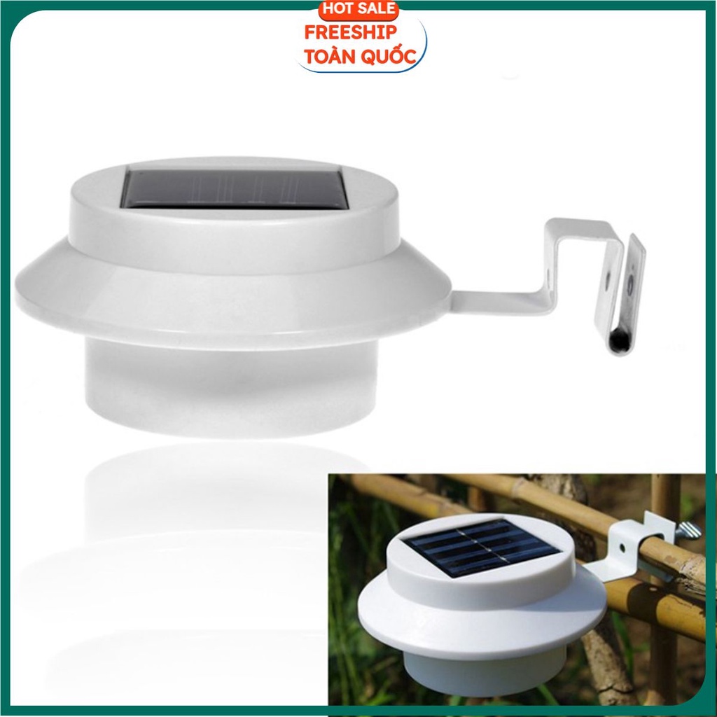 Đèn Chiếu Sáng Năng Lượng Mặt Trời Kiểu Mũ Tròn 3 Led