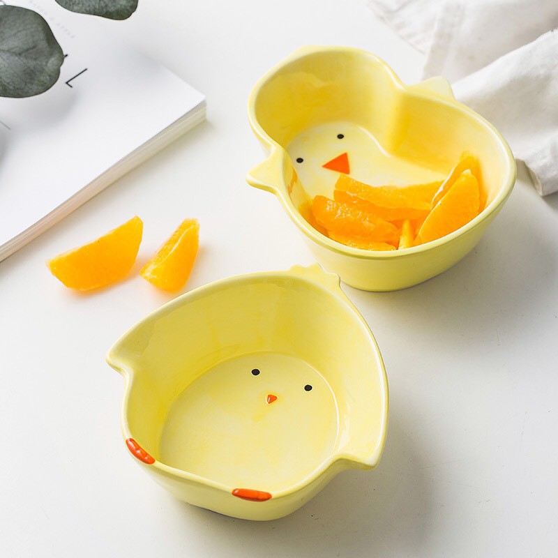 BÁT SỨ ĂN DẶM HÌNH GÀ BÉO NGỘ NGHĨNH CHO BÉ (250ml)