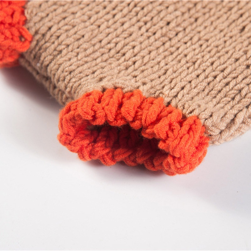 Bộ Áo Liền Quần Bằng Len Đan Kèm Nón Dành Cho Bé Sơ Sinh Chụp Ảnh