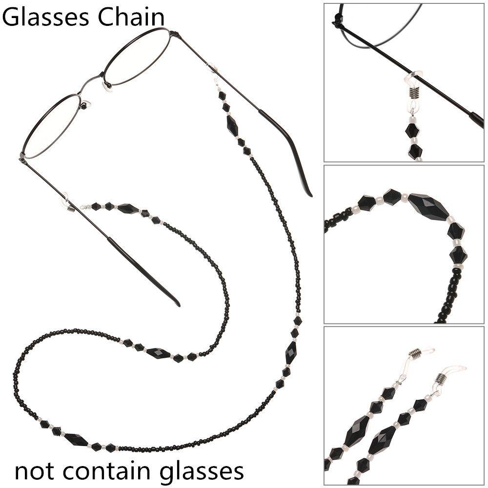 YVE Mắt Kính Đọc Sách Phối Dây Xích Màu Đen Thời Trang Cho Nữ