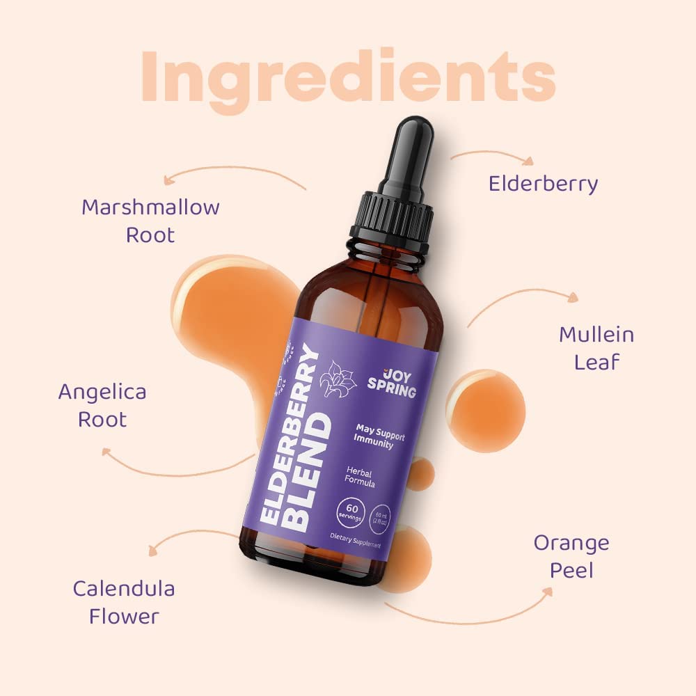 Siro Syrup Joyspring Elderberry 30ml giúp bé tăng đề kháng date 12.2025 mẫu mới nhất