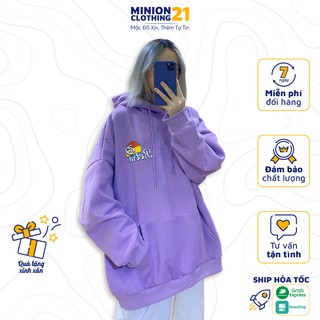 Áo hoodie nỉ lót bông MINION CLOTHING form rộng sweater Unisex nam nữ oversize Ulzzang Streetwear Hàn Quốc A2840