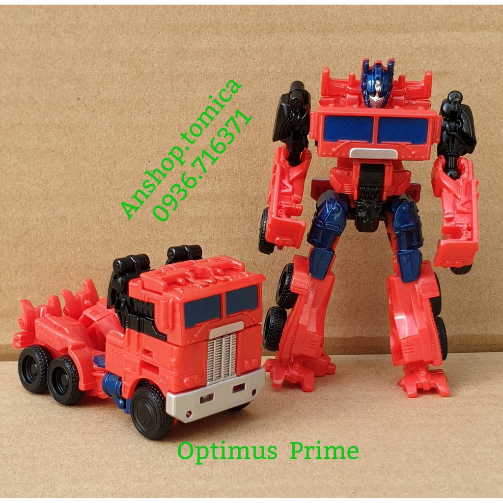 Robot Mini (Cao 8cm) Biến Hình Xe Tải Màu Đỏ Trasformer Hasbro (Optimus Prime)