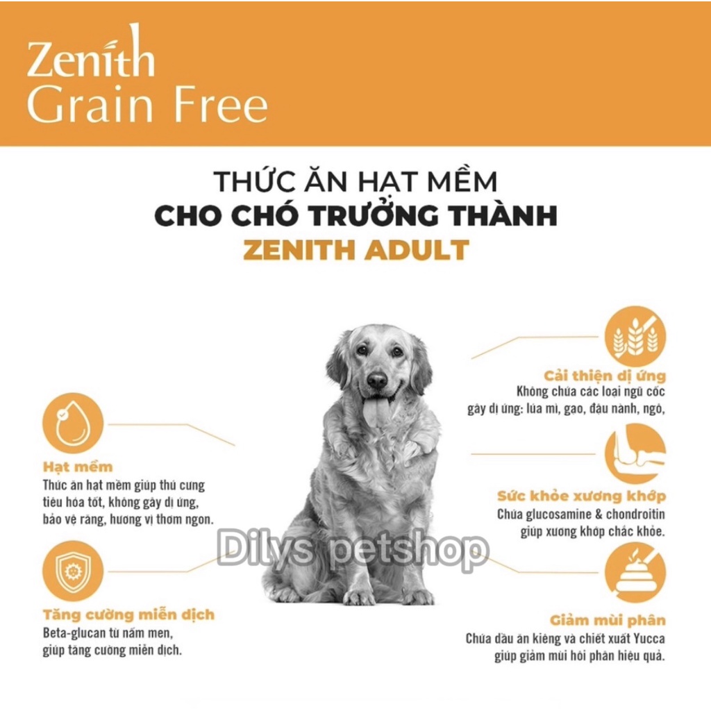 3KG ZENITH THỨC ĂN HẠT MỀM CHÓ ĐỦ MỌI LỨA TUỔI