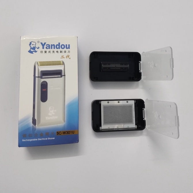 [Tặng Thêm 1 Bộ Lưỡi và Dao]Máy Cạo Râu Sạc Điện YANDOU SC-W301U Nhỏ Gọn BH 12T