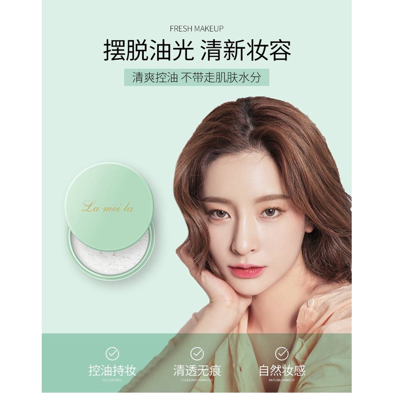 Phấn Phủ Dạng Bột Lameila Kiềm Dầu Kháng Nước Màu Tự Nhiên