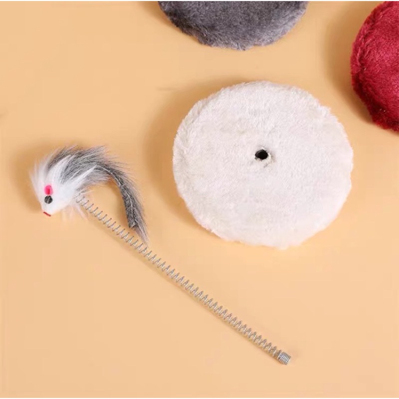 (B018) Đồ Chơi Cho Mèo Có Lò Xo Chuột Rung Rinh