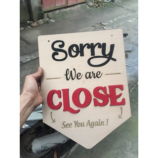 Bảng Gỗ - Open - CLose (Tiếng Anh)