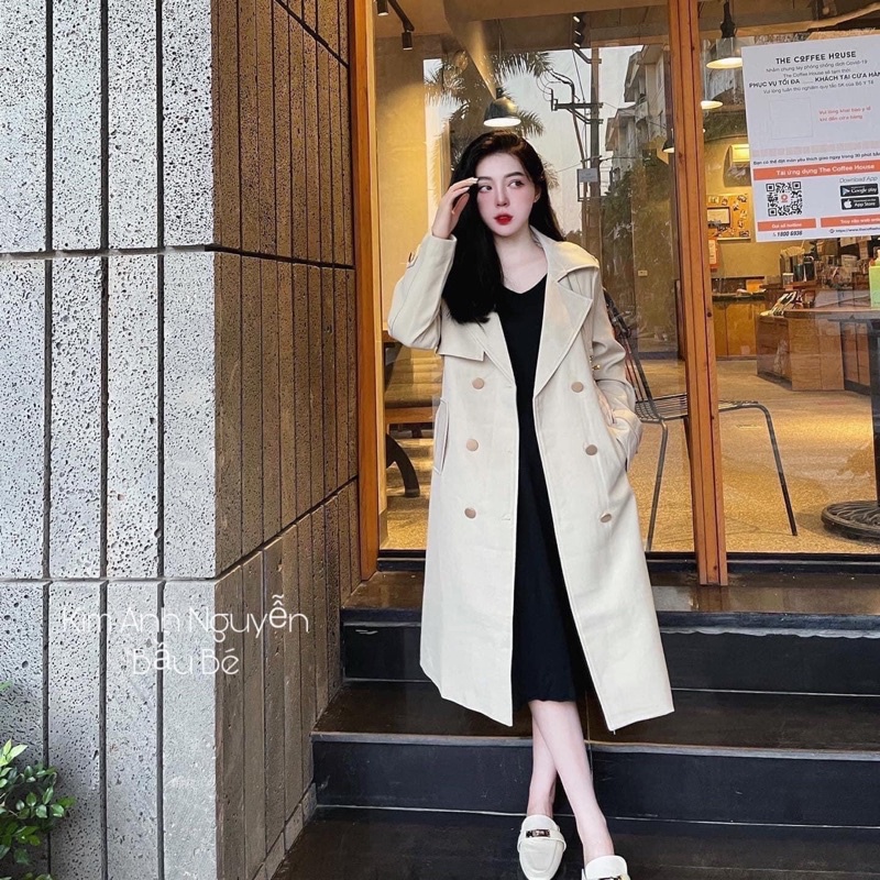 Áo Khoác Mangto dáng dài Hàng Q.Châu