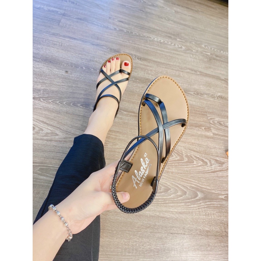 Sandal nữ/ dép quai hậu học sinh, dép quai hậu nữ  thiết kế thời trang tinh tế, chất da mềm cực êm chân giá rẻ