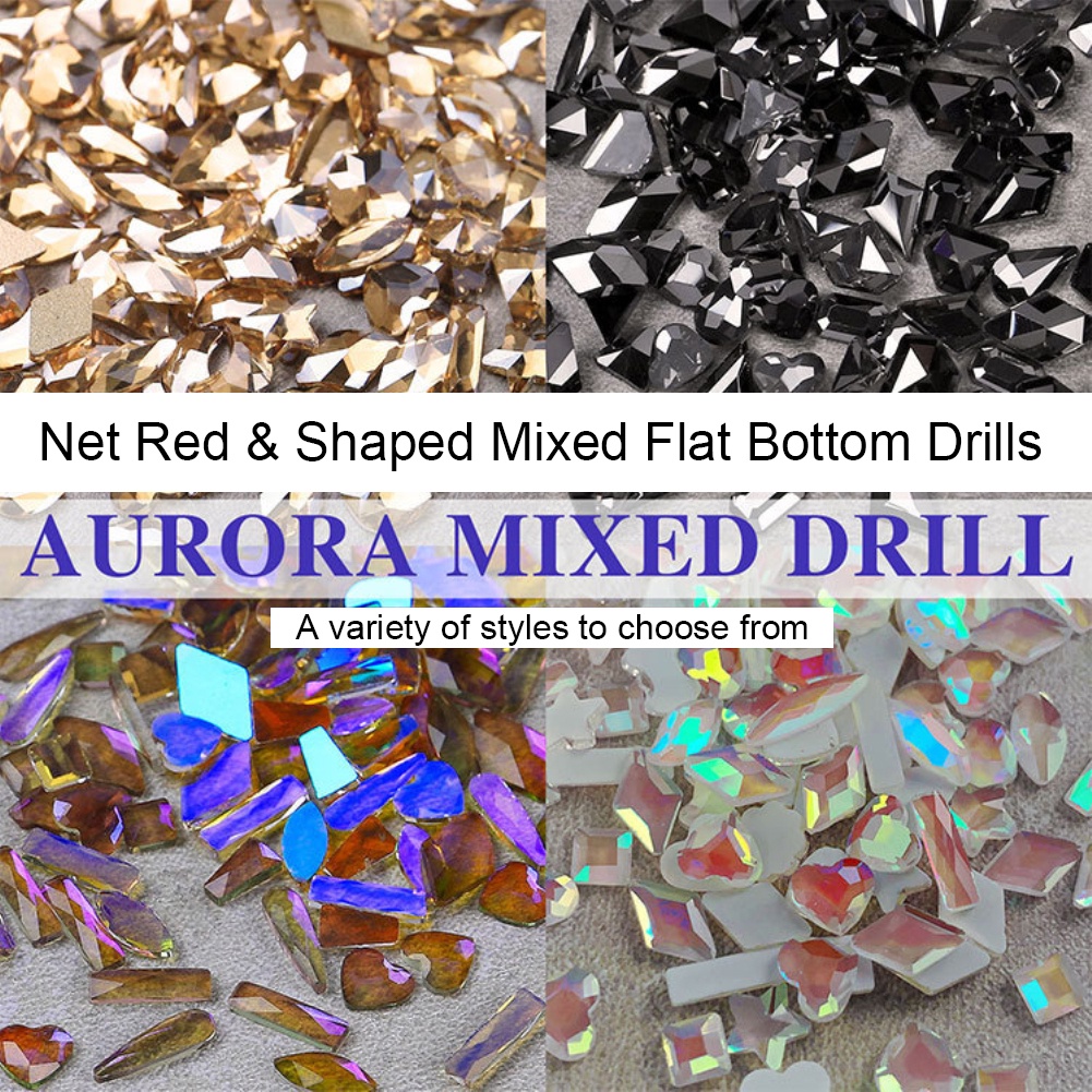 Đá đính móng tay ANNIES trang trí nghệ thuật hiệu ứng sáng bóng