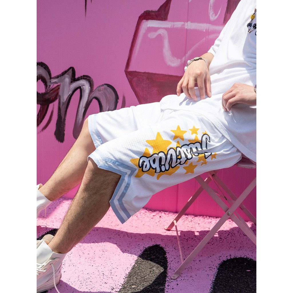 Quần sooc thể thao V phối viền xanh thời trang nam nữ | BigBuy360 - bigbuy360.vn