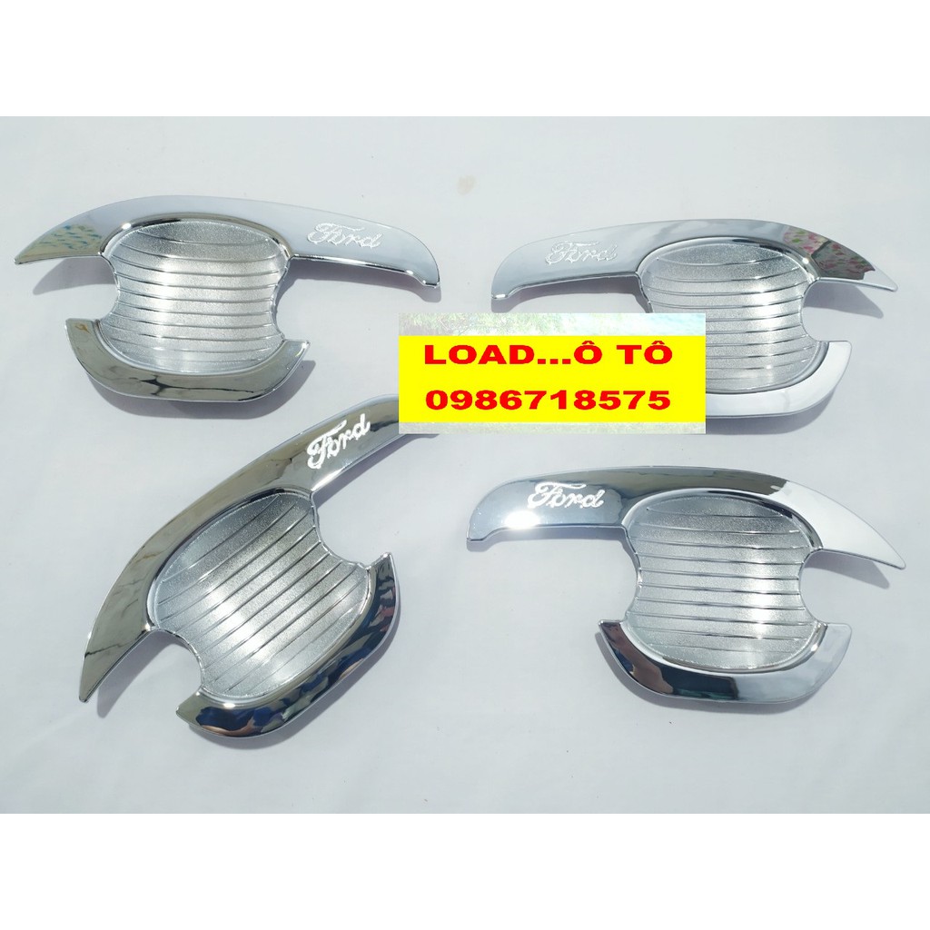 Ốp Hõm Cửa Ford Everest 2010-2015 Nhựa ABS Mạ Crom Sáng Bóng