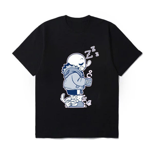 (HOT) Áo Thun In Hình Game Undertale Sans Vải Cotton Thái