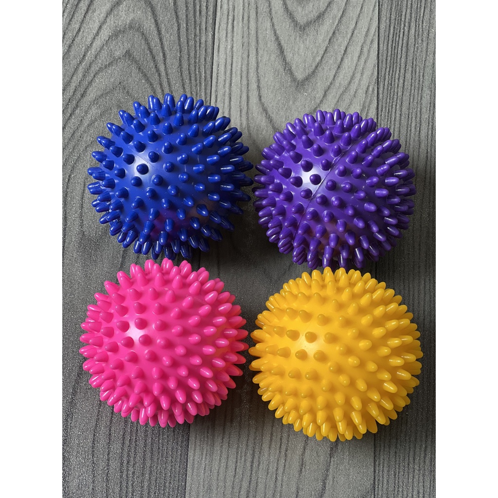 Bóng gai matxa cơ bắp - Thư viện Yoga - Chất liệu nhựa cứng PVC, đường kính 9cm