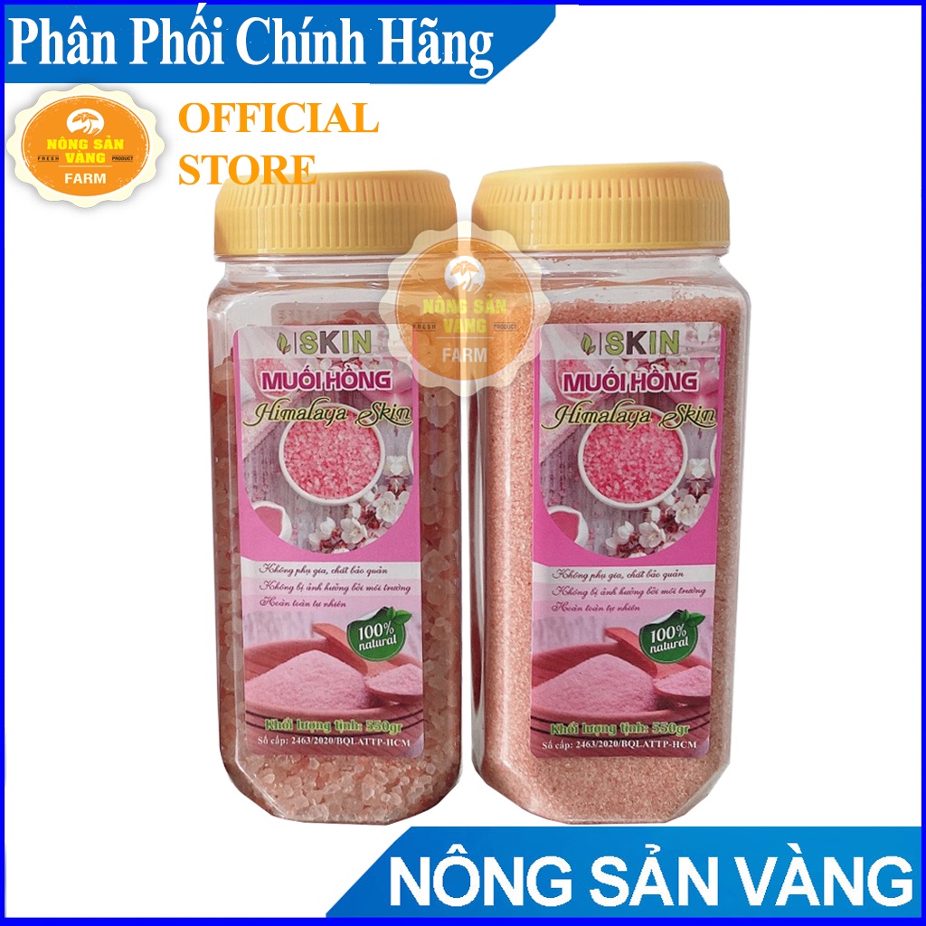 550gr Muối Hồng Himalaya Hạt Mịn - Nấu Ăn, Nấu Sữa, Làm đẹp