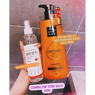 COMBO XỊT THƠM QUẦN ÁO + DẦU GỘI HÀN QUỐC