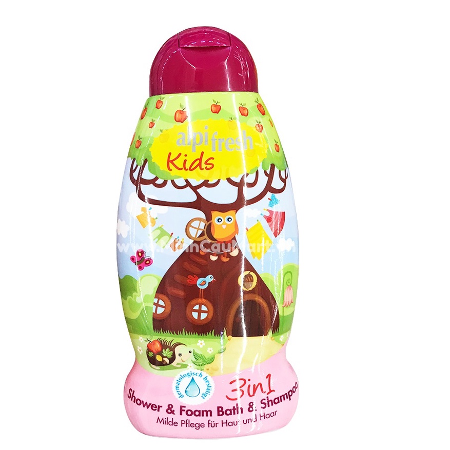 Sữa tắm gội trẻ em Alpi fresh Kids 3in1 chai 500ml, sản xuất tại Đức