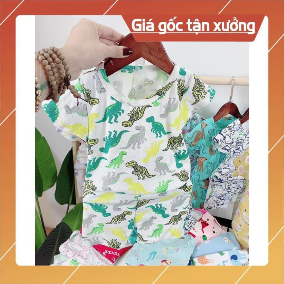 Quần áo trẻ em,đồ bộ em bé - Bộ hè bé trai + bé gái  cotton 4 c cao cấp size 6-15kg (MÀU NGẪU NHIÊN)