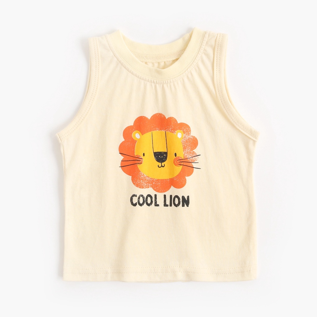 Sanlutoz Bộ Áo Thun Cotton In Hình Động Vật Dễ Thương Dành Cho Bé Trai Gái