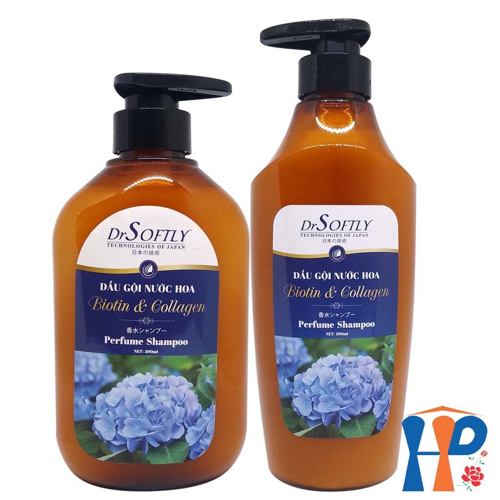 Dầu gội nước hoa Biotin & Collagen DrSoftly Perfume Shampoo 500ml (cho tóc khô & hư tổn) Hani Peni