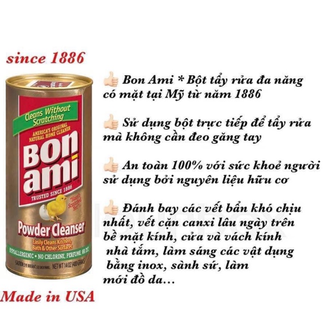 Bột tẩy đa năng Bonami( chính hãng )