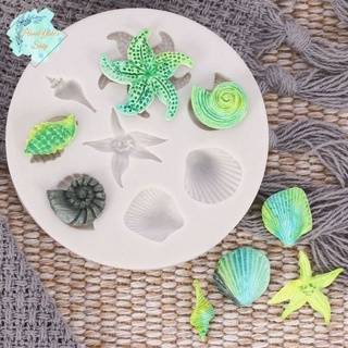 Khuôn silicon làm Ốc Sao biển 3D sáng tạo trong Resin, Thực Phẩm