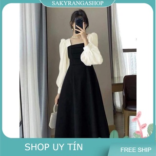 Đầm xòe cổ vuông siêu xinh