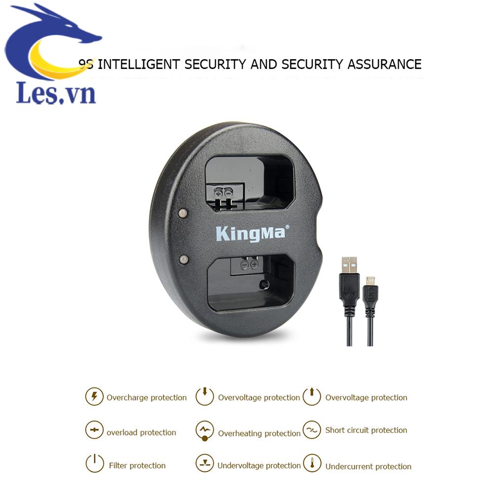 Bộ Sạc Pin Cổng Micro USB Kép KingMa NP-FW50 Cho Sony A7 A7R2 A7M2