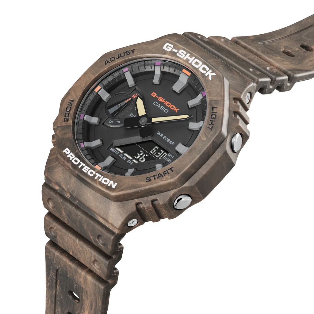Đồng hồ nam Casio G-Shock GA-2100 / GA-2100FR-5A chống va đập, chống nước 200m, hàng chính hãng