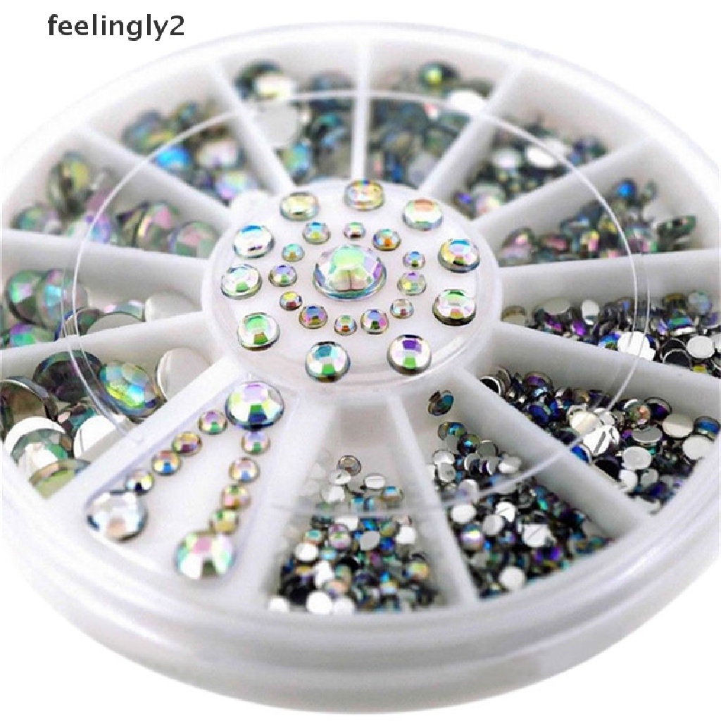 [Hàng mới về] Hộp hạt đá trang trí móng lấp lánh 3d DIY