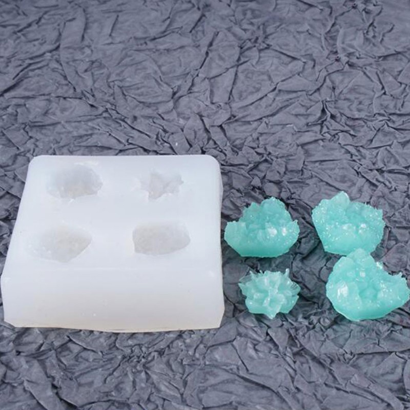 Khuôn Silicon Làm Bánh / Kẹo Đường Hình Viên Đá Pha Lê