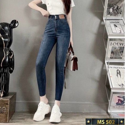 ,8 MẪU Quần Jean NỮ Lưng Cao Hàn Quốc bao đẹp y hình thời trang nhất 2021, chất lượng ( được đổi trả )