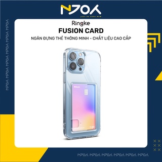 Ốp Lưng Trong Suốt Có Ngăn Đựng Thẻ Ringke Fusion Card Túi Khí Chống Sốc Viền Bảo Vệ Camera Cho Ip 13 Pro Max Njoyshop