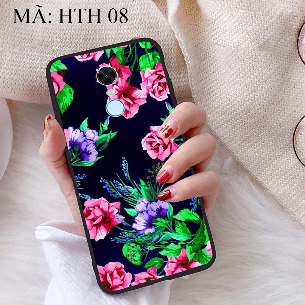 Ốp lưng Xiaomi Redmi 5 Plus viền dẻo TPU BST Hoạ Tiết Hoa