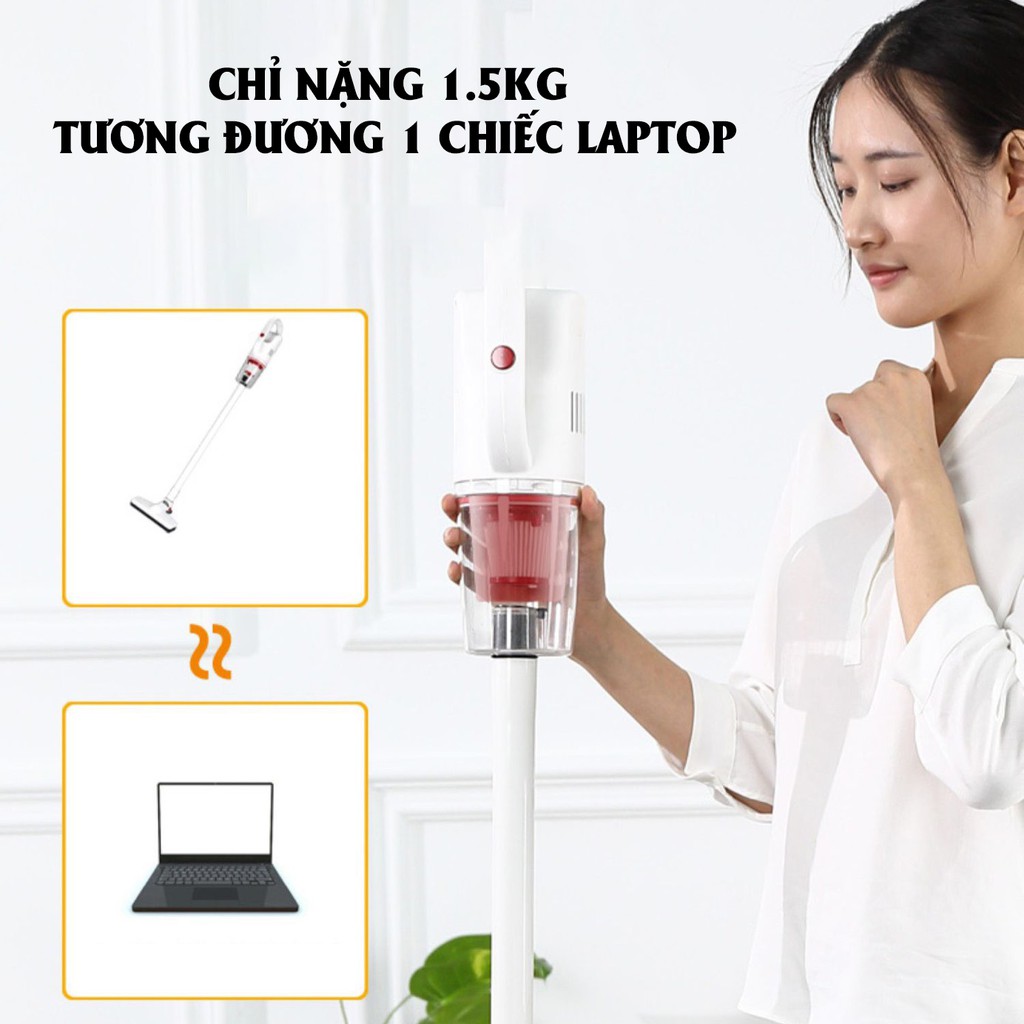 Máy hút bụi không dây cầm tay VACUUM, công suất 200W- Hút sạch mọi vị trí, vô cùng tiện lợi | BigBuy360 - bigbuy360.vn