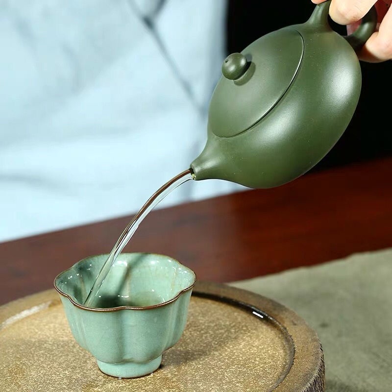 Ấm Tử Sa Nghi Hưng Tây Thi 180 ml (Lục Nê Dân Quốc, Lọc Tổ Ong)