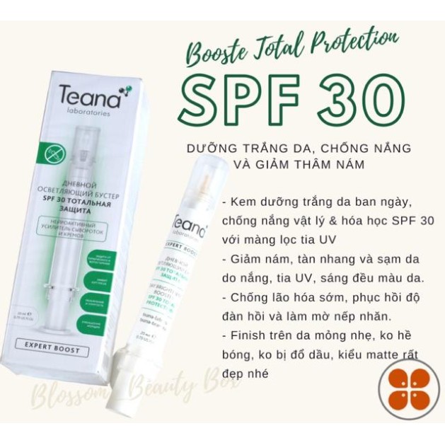 TEANA BOOSTER CHỐNG LÃO HÓA VÀ CHỐNG NẮNG SPF 30 BẢO VỆ TỔNG THỂ