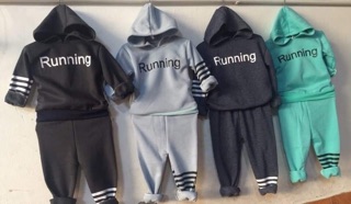 Combo 2 bộ nỉ bông cho bé